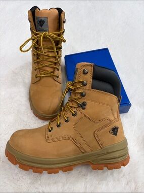 Herman Survivors,Size 7W, steel toe ,Men's Tan Work Boots